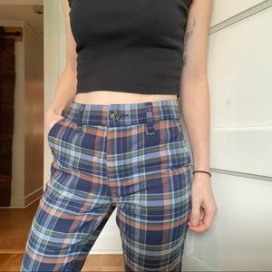 Plaid slacks